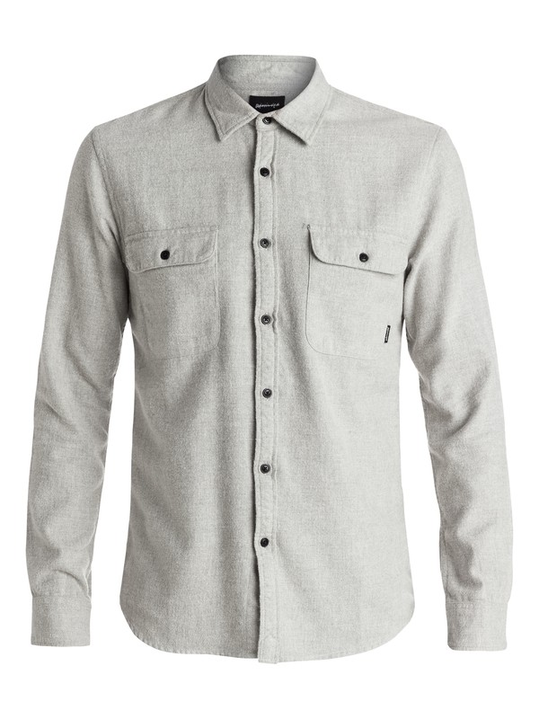 quiksilver, The Captaincy Flannel - Chemise à manches longues, LIGHT GREY HEATHER (sgrh) 0 The Captaincy Flannel - Chemise à manches longues Gris EQYWT03362 Quiksilver