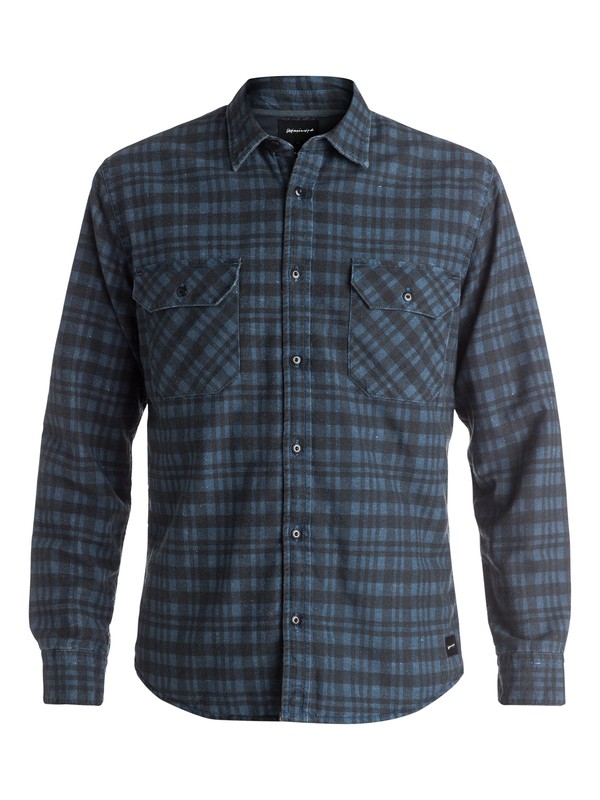 quiksilver, Young Winner Flannel - Surchemise à manches longues, DK DENIM YOUNG WINNER (brq1) 0 Young Winner Flannel - Surchemise à manches longues Bleu EQYWT03364 Quiksilver