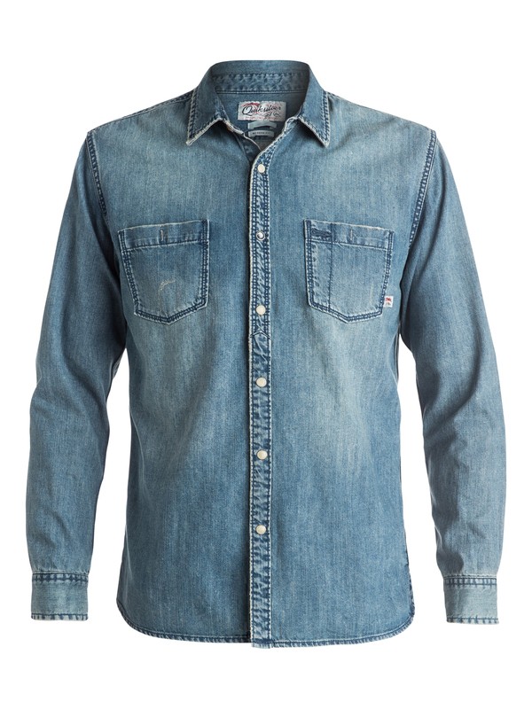 quiksilver, Heat Melt - Chemise à manches longues, MEDIUM BLUE (bygw) 0 Heat Melt - Chemise à manches longues EQYWT03373 Quiksilver