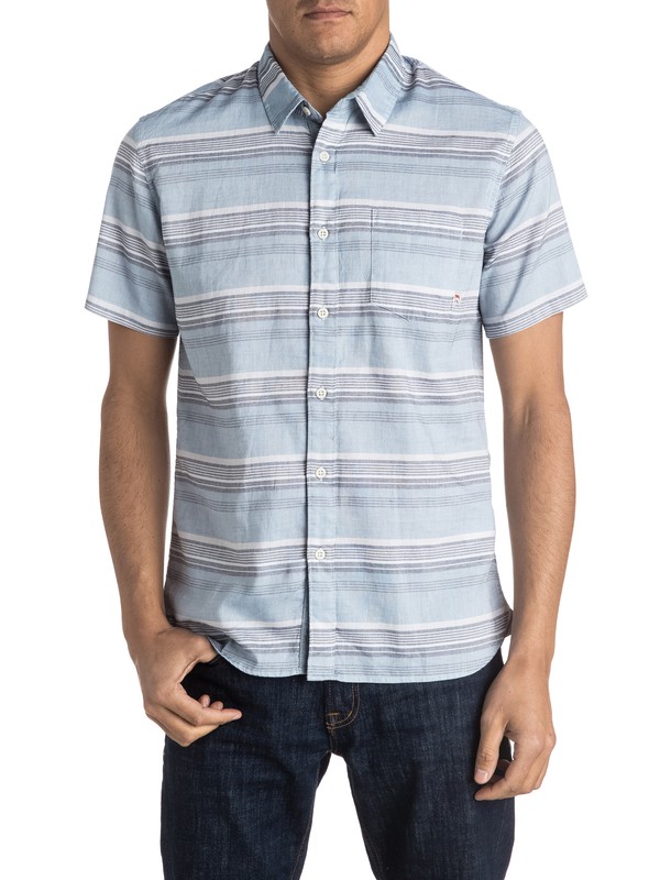 quiksilver, The Aventail Short Sleeve Shirt, THE AVENTAIL CAPTAIN BLUE (bme3) 0 The Aventail Short Sleeve Shirt EQYWT03377 Quiksilver