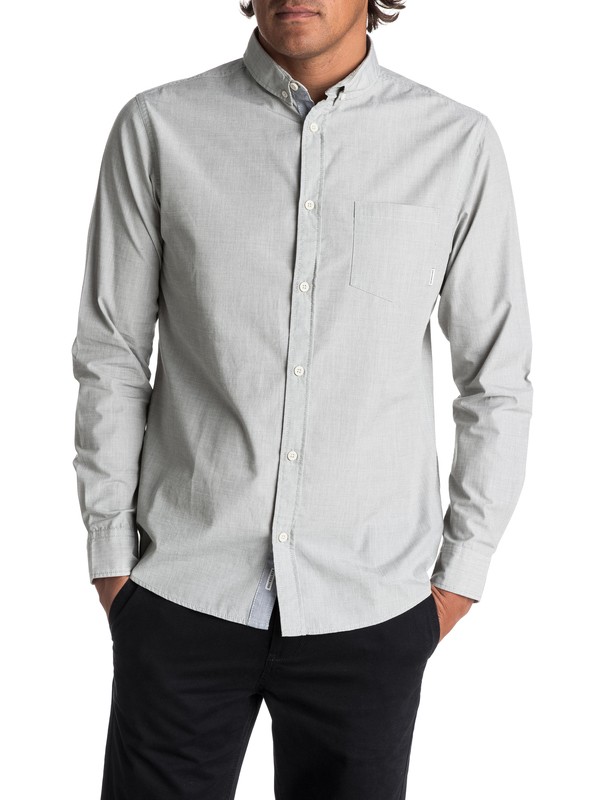 quiksilver, Everyday Wilsden Long Sleeve Shirt, FOUR LEAF CLOVER (gph0) 0 Everyday Wilsden Long Sleeve Shirt Green EQYWT03378 Quiksilver