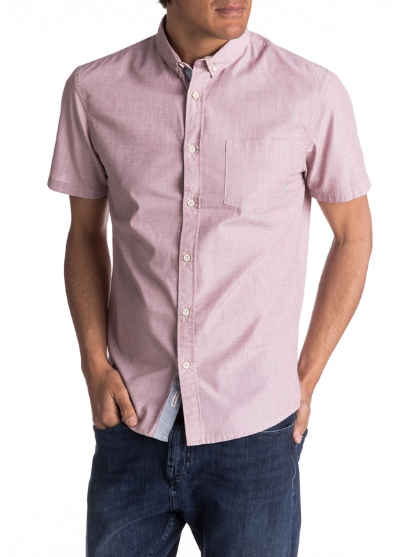 quiksilver, Everyday Wilsden Short Sleeve Shirt, APPLE BUTTER (cph0) 0 Everyday Wilsden Short Sleeve Shirt Brown EQYWT03379 Quiksilver