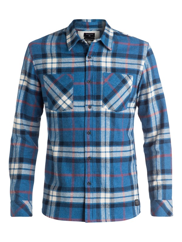 quiksilver, Fitzthrower Flannel - Chemise à manches longues, FITZTHROWER STAR SAPHIRE (bnj1) 0 Fitzthrower Flannel - Chemise à manches longues Bleu EQYWT03380 Quiksilver