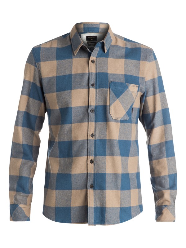 quiksilver, Motherfly Flannel Long Sleeve Shirt, ELMWOOD MOTHERFLY (tmp1) 0 Motherfly Flannel Long Sleeve Shirt EQYWT03420 Quiksilver