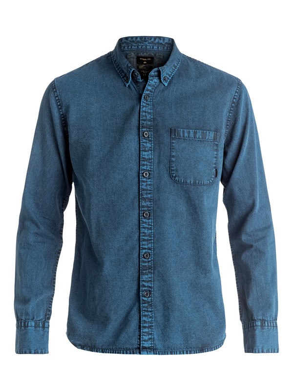 quiksilver, Eden Found - Chemise à manches longues, VALLARTA BLUE (byh0) 0 Eden Found - Chemise à manches longues Bleu EQYWT03438 Quiksilver