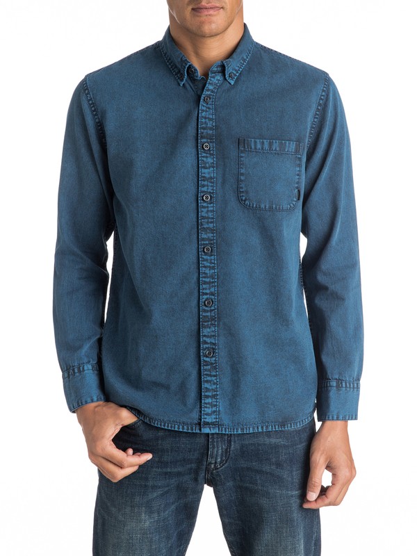 quiksilver, Eden Found - Chemise à manches longues, VALLARTA BLUE (byh0) 0 Eden Found - Chemise à manches longues EQYWT03438 Quiksilver