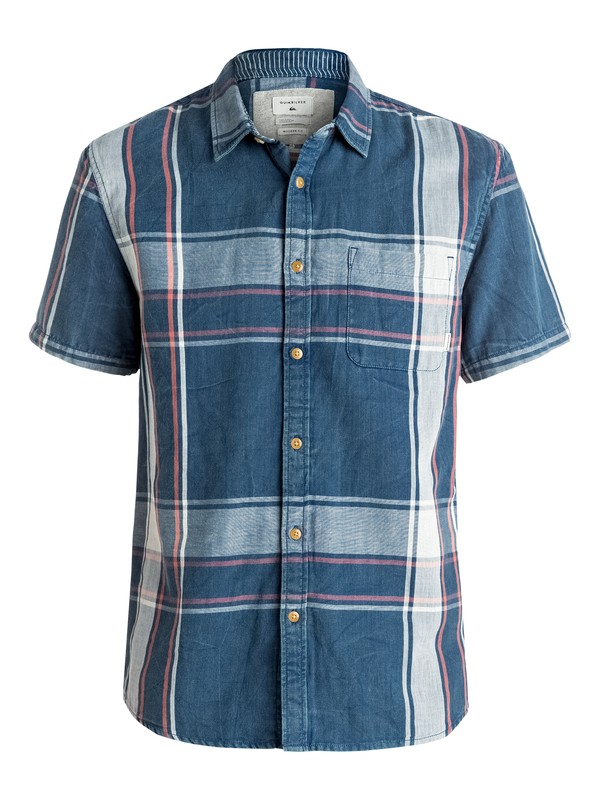 quiksilver, Belmar Backs - Chemise à manches courtes, ESTATE BLUE BRIGHTSHADE (bsw1) 0 Belmar Backs - Chemise à manches courtes Bleu EQYWT03442 Quiksilver