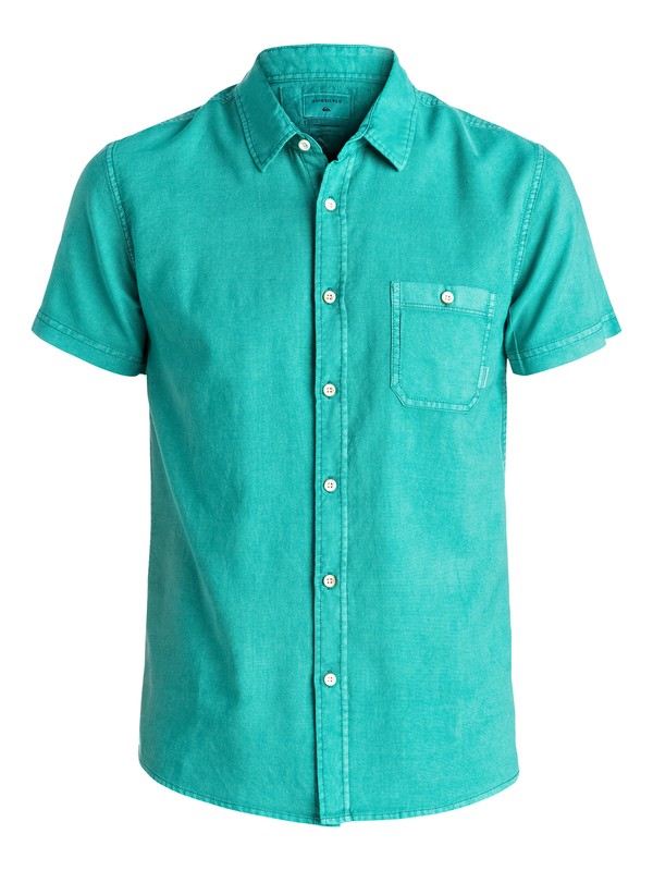 quiksilver, Time Box - Chemise à manches courtes, VIRIDINE GREEN (bnf0) 0 Time Box - Chemise à manches courtes Bleu EQYWT03444 Quiksilver