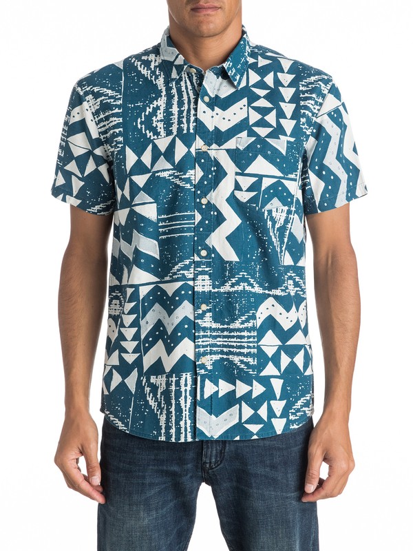quiksilver, East Cape Crowns - Chemise à manches courtes, MORROCAN BLUE (bsg6) 0 East Cape Crowns - Chemise à manches courtes EQYWT03448 Quiksilver