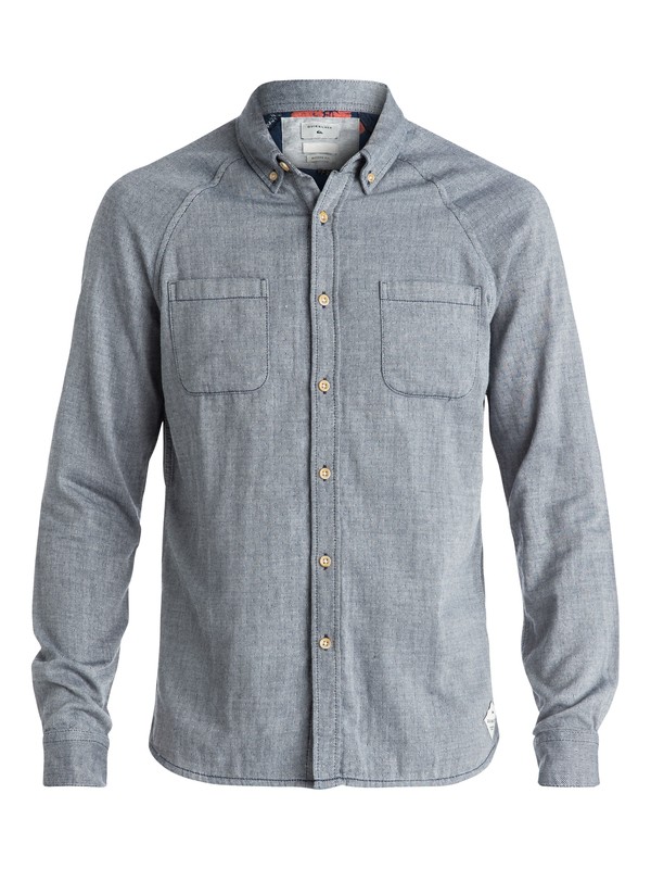 quiksilver, Vernon Wash Out - Chemise à manches longues, ESTATE BLUE (bsw0) 0 Vernon Wash Out - Chemise à manches longues Bleu EQYWT03458 Quiksilver