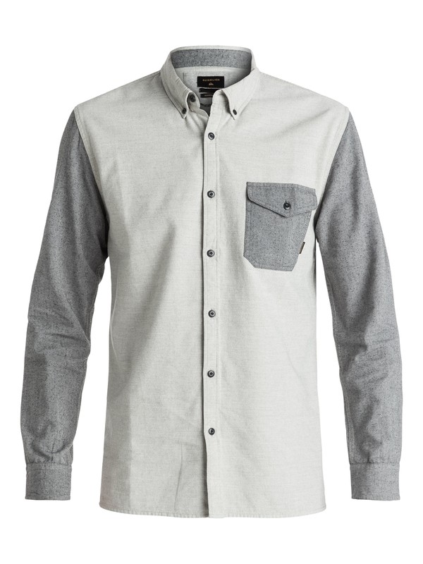 quiksilver, Cubic Few - Chemise à manches longues, BIRCH HEATHER (wdwh) 0 Cubic Few - Chemise à manches longues Blanc EQYWT03485 Quiksilver