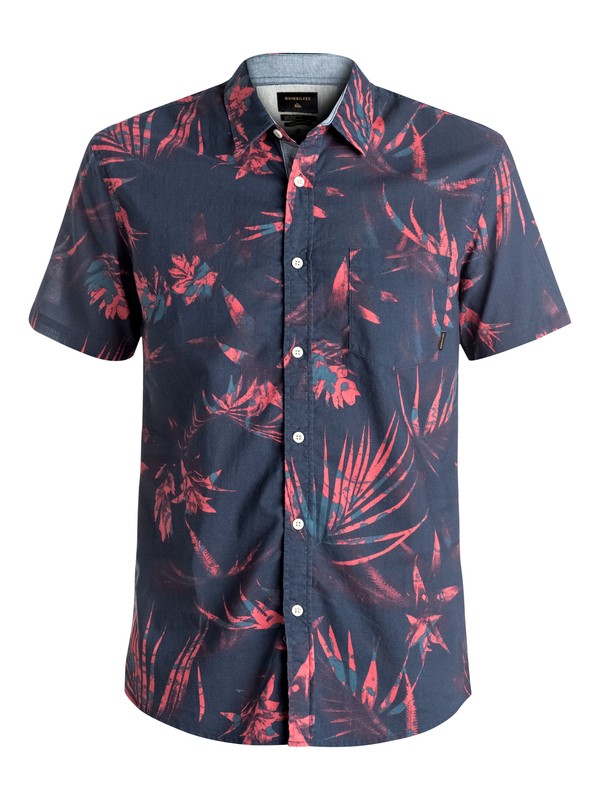 quiksilver, Everyday - Chemise à manches courtes, NAVY BLAZER PRINT (byj6) 0 Everyday - Chemise à manches courtes Bleu EQYWT03487 Quiksilver