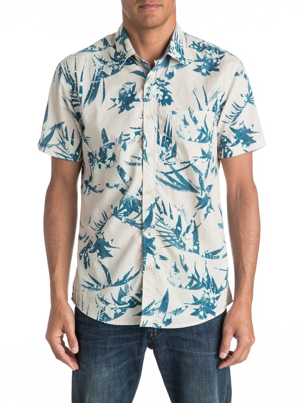 quiksilver, Everyday - Chemise à manches courtes, PRINT BIRCH (wdw6) 0 Everyday - Chemise à manches courtes Blanc EQYWT03487 Quiksilver
