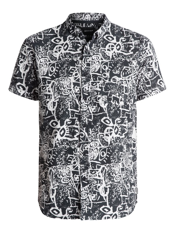 quiksilver, Hypnosis Short Sleeve Shirt, BLACK HYPNOSIS (kvj6) 0 Hypnosis Short Sleeve Shirt Black EQYWT03490 Quiksilver