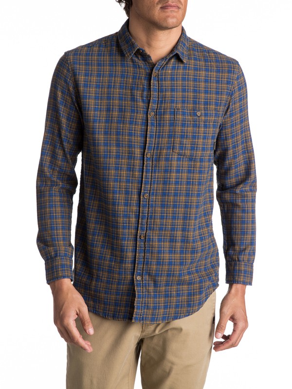 quiksilver, Phaser Setting Flannel - Chemise à manches longues, TURKISH SEA PHASER SETTING (bqs1) 0 Phaser Setting Flannel - Chemise à manches longues Bleu EQYWT03539 Quiksilver