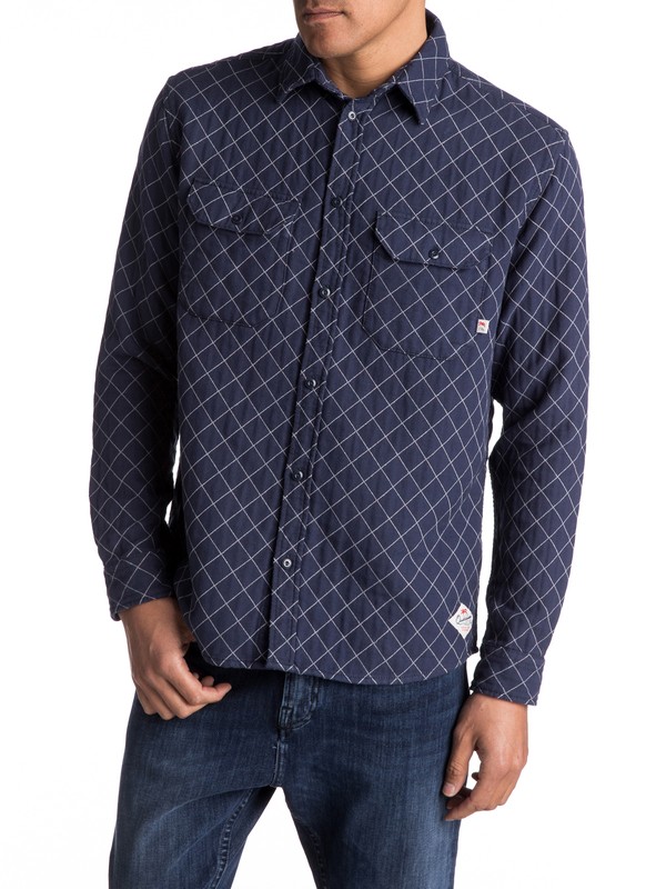 quiksilver, Rippa Down - Surchemise à manches longues, MEDIEVAL BLUE (bte0) 0 Rippa Down - Surchemise à manches longues Bleu EQYWT03540 Quiksilver