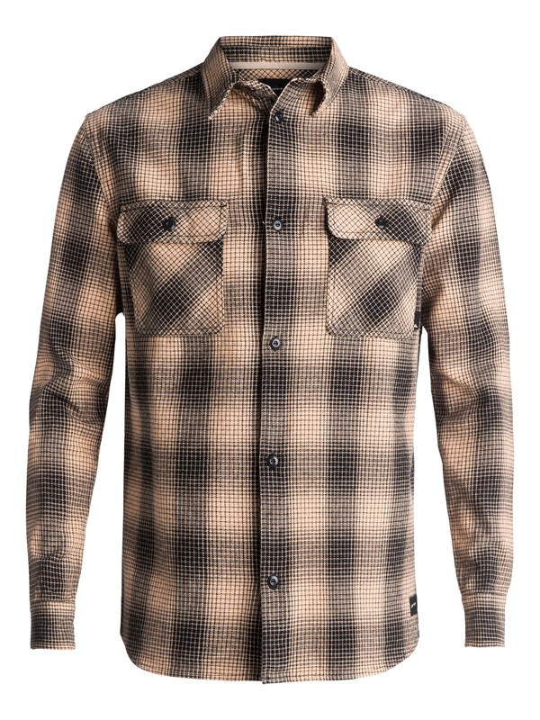 0 Venice Vice Flannel - Long Sleeve Shirt Orange EQYWT03546 Quiksilver