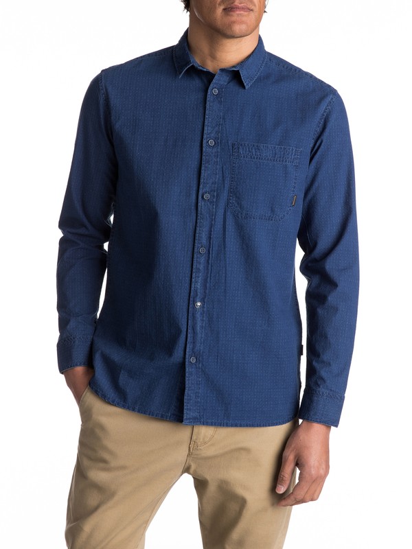quiksilver, Indigo Rise - Chemise à manches longues, MID INDIGO (bqk0) 0 Indigo Rise - Chemise à manches longues Bleu EQYWT03558 Quiksilver