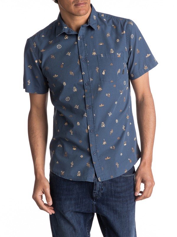 BAJA MOMENT MINI MOTIF SS EQYWT03566 0 Baja Moment Mini Motif Short Sleeve Shirt EQYWT03566 Quiksilver