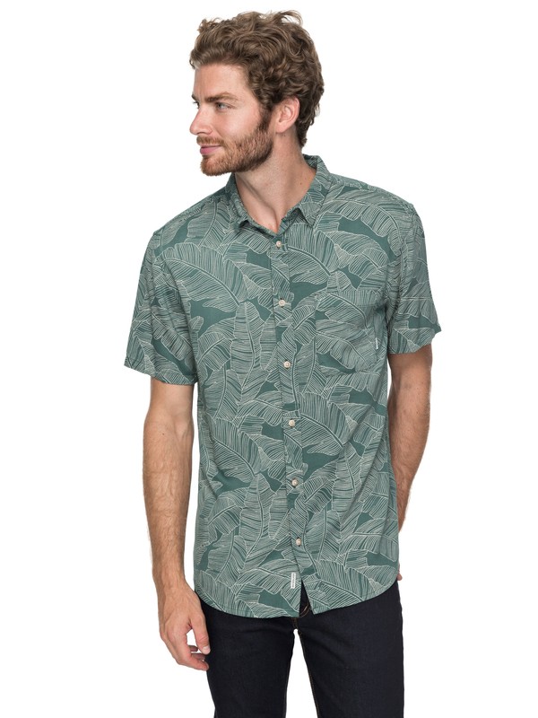 quiksilver, Variable Short Sleeve Shirt, MALLARD VARIABLE SHIRT (gqn6) 0 Variable Short Sleeve Shirt Green EQYWT03649 Quiksilver