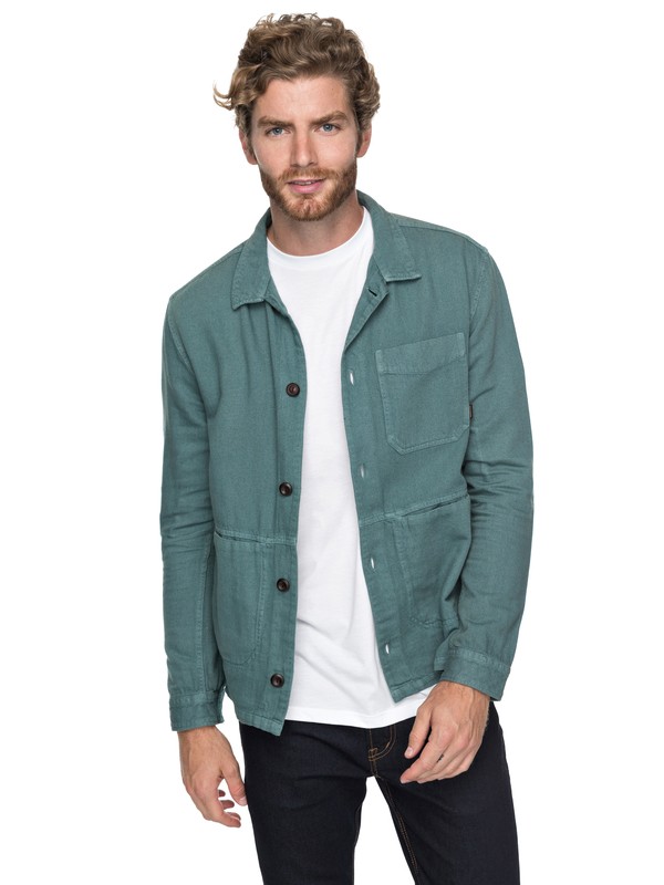 quiksilver, Water Legacy - Chemise workwear, MALLARD GREEN (gqn0) 0 Water Legacy - Chemise workwear Vert EQYWT03656 Quiksilver
