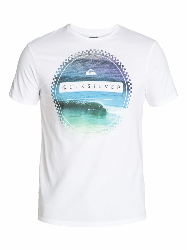 quiksilver, Ss Bright Tee C6, WHITE (wbb0) 0 Ss Bright Tee C6 EQYZT03026 Quiksilver