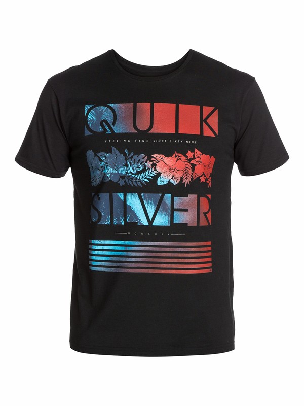 quiksilver, Ss Bright Tee C7, BLACK (kvj0) 0 Ss Bright Tee C7 EQYZT03027 Quiksilver