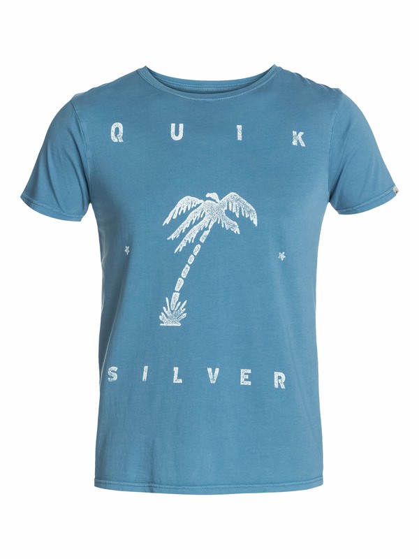 quiksilver, Ss Roadie Tee K1, BLUESTONE (bmc0) 0 Ss Roadie Tee K1 EQYZT03055 Quiksilver