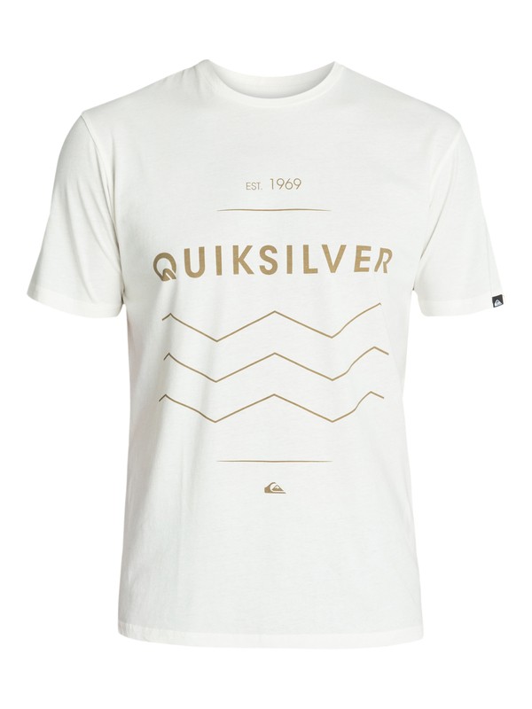quiksilver, Ss Organic Tee L1, OFFWHITE (wbk0) 0 Ss Organic Tee L1 EQYZT03061 Quiksilver