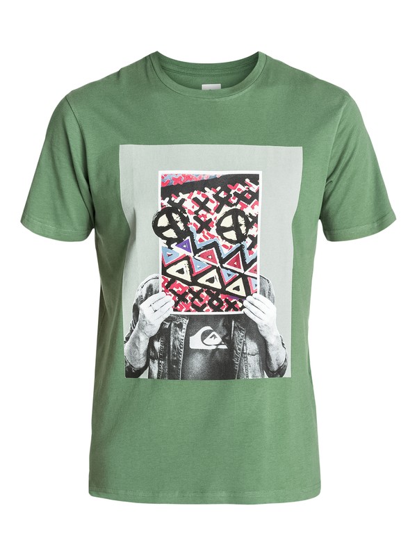 quiksilver, Ss Organic Tee L4, ELM GREEN (gpg0) 0 Ss Organic Tee L4 Vert EQYZT03064 Quiksilver