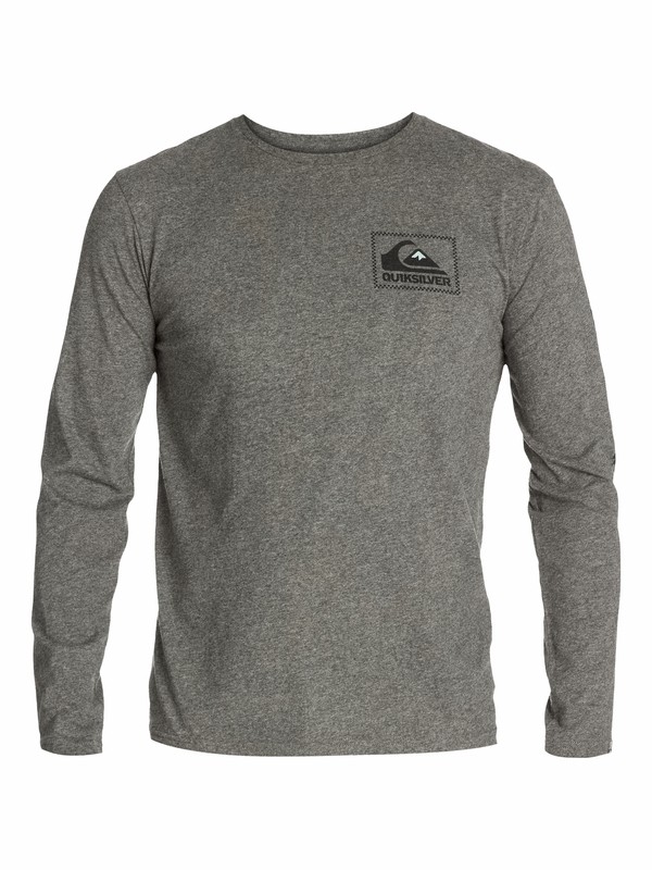 quiksilver, Ls Qs Tee G1, MEDIUM GREY HEATHER (kpwh) 0 Ls Qs Tee G1 EQYZT03072 Quiksilver