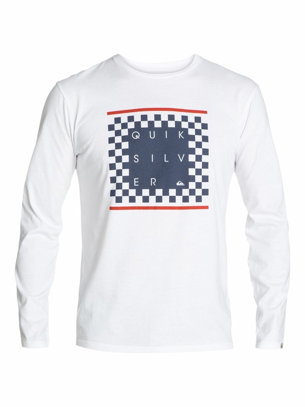 quiksilver, Ls Qs Tee G4, WHITE (wbb0) 0 Ls Qs Tee G4 EQYZT03075 Quiksilver