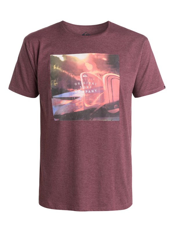 quiksilver, Heather Arvo Glass Off - T-shirt, PLUM WINE HEATHER (pqph) 0 Heather Arvo Glass Off - T-shirt EQYZT03389 Quiksilver