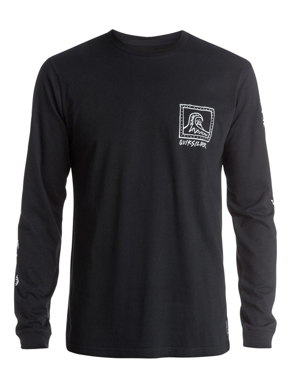quiksilver, Snake Lord Long Sleeve T-Shirt, BLACK (kvj0) 0 Snake Lord Long Sleeve T-Shirt EQYZT03513 Quiksilver