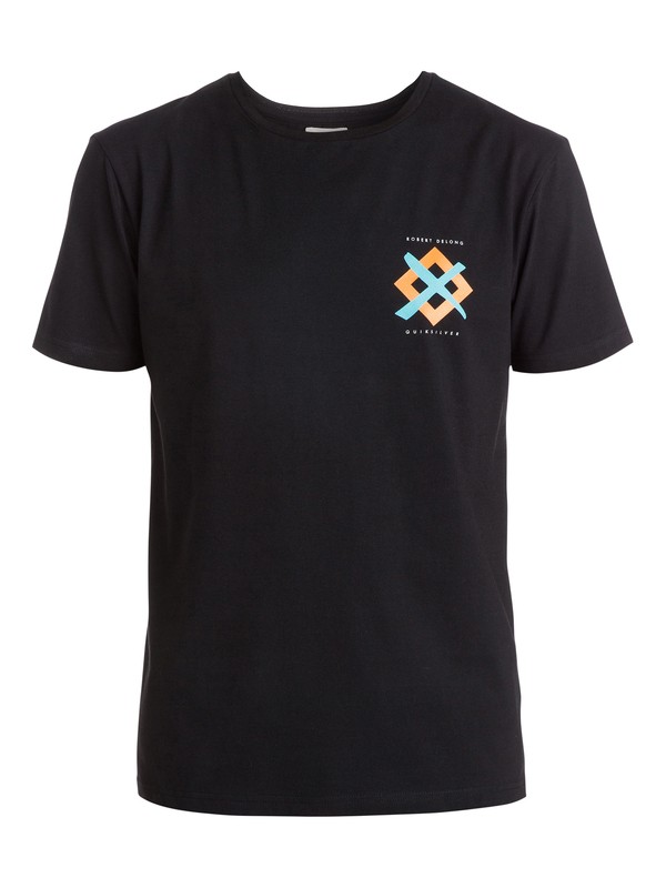 quiksilver, Happy Remix T-Shirt, BLACK (kvj0) 0 Happy Remix T-Shirt EQYZT03557 Quiksilver