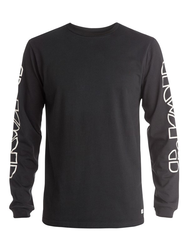quiksilver, The Doors Logo Long Sleeve T-Shirt, TARMAC (kta0) 0 The Doors Logo Long Sleeve T-Shirt EQYZT03576 Quiksilver