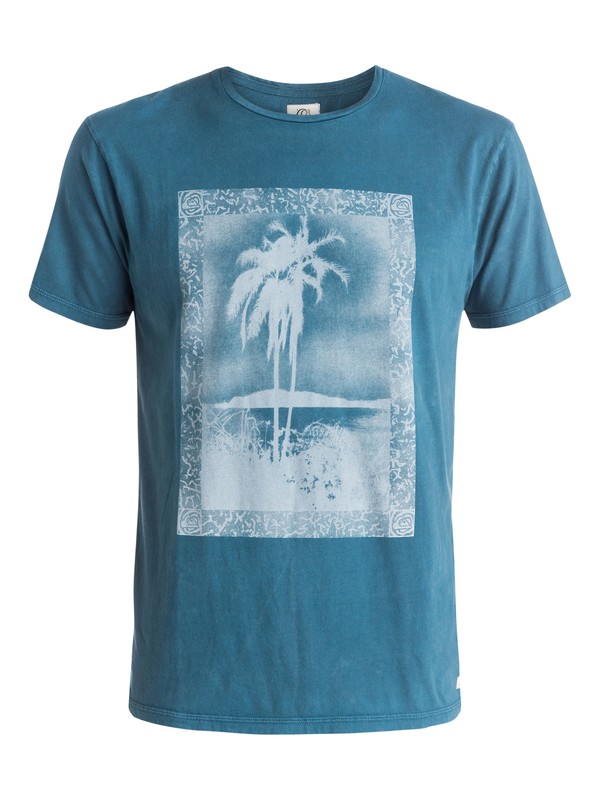 quiksilver, Postcard - T-shirt, DARK DENIM (brq0) 0 Postcard - T-shirt EQYZT03603 Quiksilver