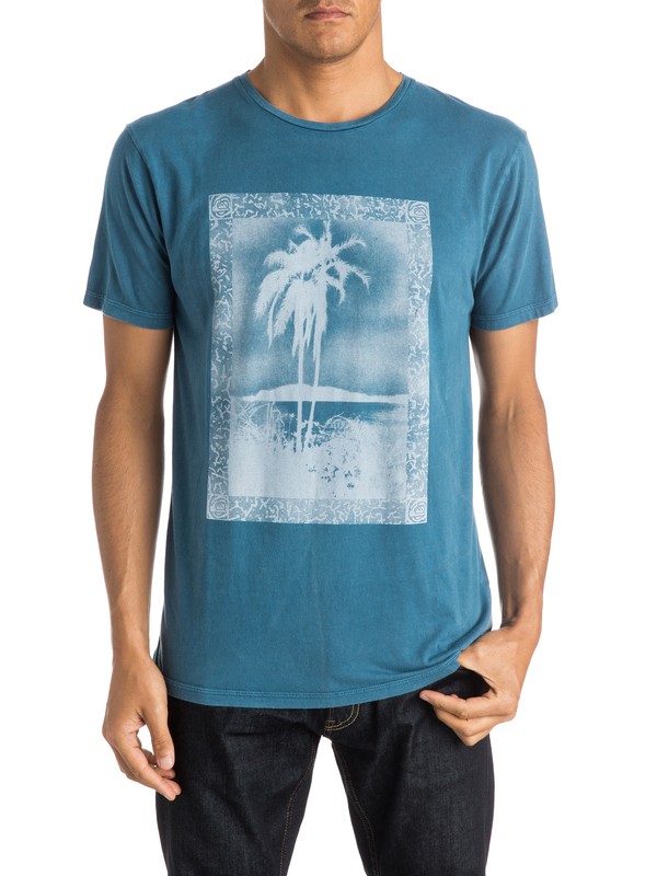 quiksilver, Postcard Premium Fit Tee, DARK DENIM (brq0) 0 Postcard Premium Fit Tee EQYZT03603 Quiksilver