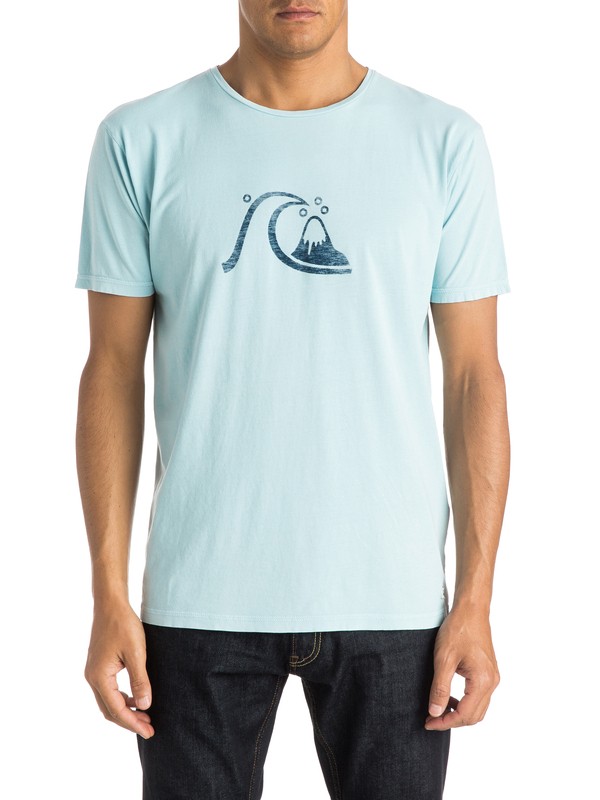 quiksilver, GARMENT DYED SS BUBBLE RIO, TOURMALINE (bhj0) 0 GARMENT DYED SS BUBBLE RIO EQYZT03606 Quiksilver
