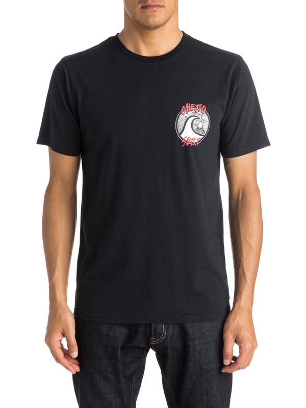 quiksilver, Ghetto Surf - T-shirt, BLACK (kvj0) 0 Ghetto Surf - T-shirt EQYZT03612 Quiksilver