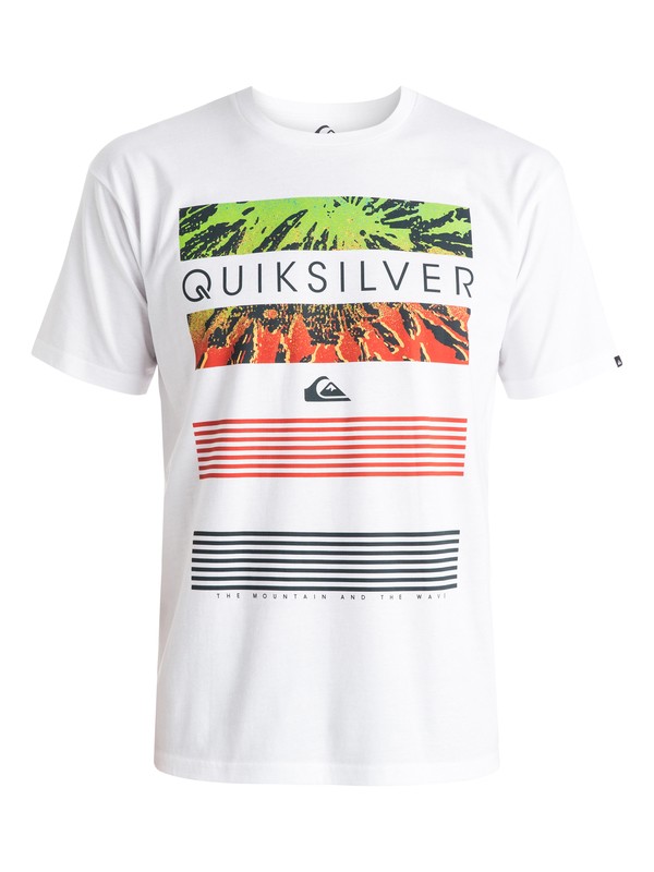 quiksilver, Classic Line Up - T-shirt, WHITE (wbb0) 0 Classic Line Up - T-shirt Blanc EQYZT03623 Quiksilver