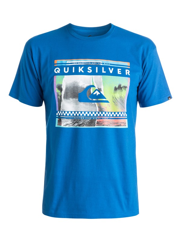 quiksilver, Classic Sprayed Out - T-shirt, TURKISH SEA (bqs0) 0 Classic Sprayed Out - T-shirt EQYZT03628 Quiksilver