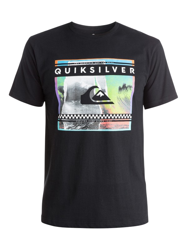 quiksilver, Classic Sprayed Out - T-shirt, BLACK (kvj0) 0 Classic Sprayed Out - T-shirt Noir EQYZT03628 Quiksilver