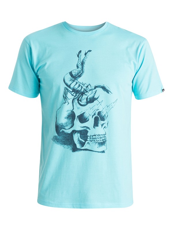 quiksilver, Classic Scorpion Rules - T-shirt, BLUEFISH (bgz0) 0 Classic Scorpion Rules - T-shirt EQYZT03638 Quiksilver