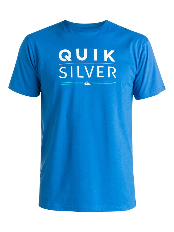quiksilver, Classic Fully Stacked - T-shirt, TURKISH SEA (bqs0) 0 Classic Fully Stacked - T-shirt Bleu EQYZT03639 Quiksilver