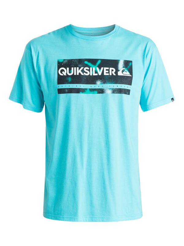 quiksilver, Classic Check My Spray - T-shirt, BLUEFISH (bgz0) 0 Classic Check My Spray - T-shirt EQYZT03642 Quiksilver
