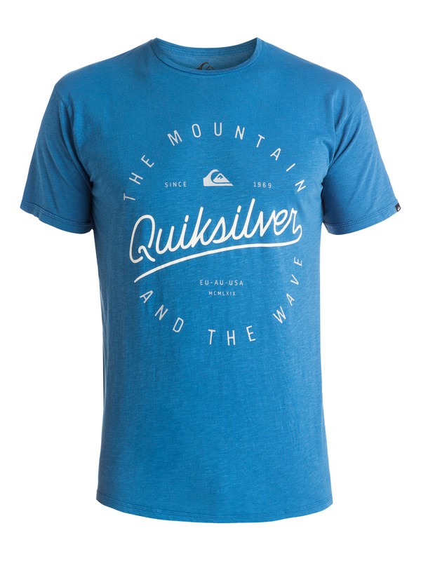 quiksilver, Slub Scriptville - T-shirt, FEDERAL BLUE (bnc0) 0 Slub Scriptville - T-shirt EQYZT03686 Quiksilver