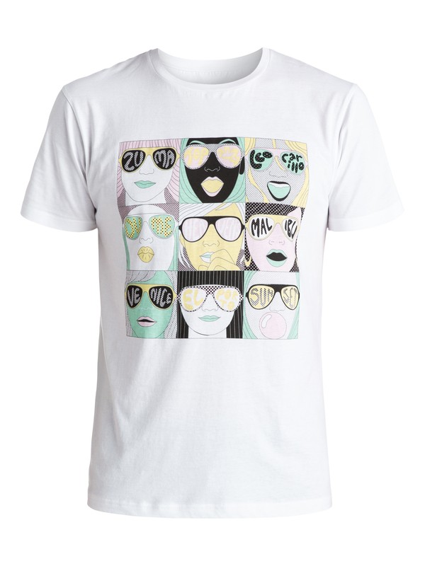 quiksilver, Spot Check - T-shirt, WHITE (wbb0) 0 Spot Check - T-shirt EQYZT03736 Quiksilver