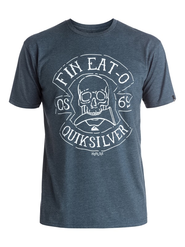quiksilver, Heather Fin Eat - Tee-Shirt, DARK DENIM HEATHER (brqh) 0 Heather Fin Eat - Tee-Shirt EQYZT03894 Quiksilver