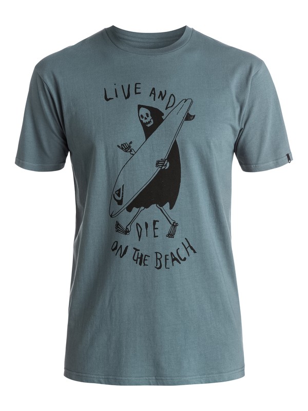 quiksilver, Class Hehe - Tee-Shirt, STORMY WEATHER (bzj0) 0 Class Hehe - Tee-Shirt EQYZT03935 Quiksilver
